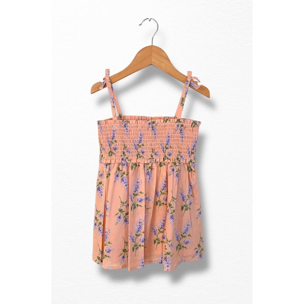 NWT Janie and Jack Floral Smocked Top, Size 8
